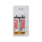 Sạc pin AA bằng USB hiệu SSK 2A